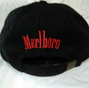 Rare Black VINTAGE Marlboro Man Hat Cap,
